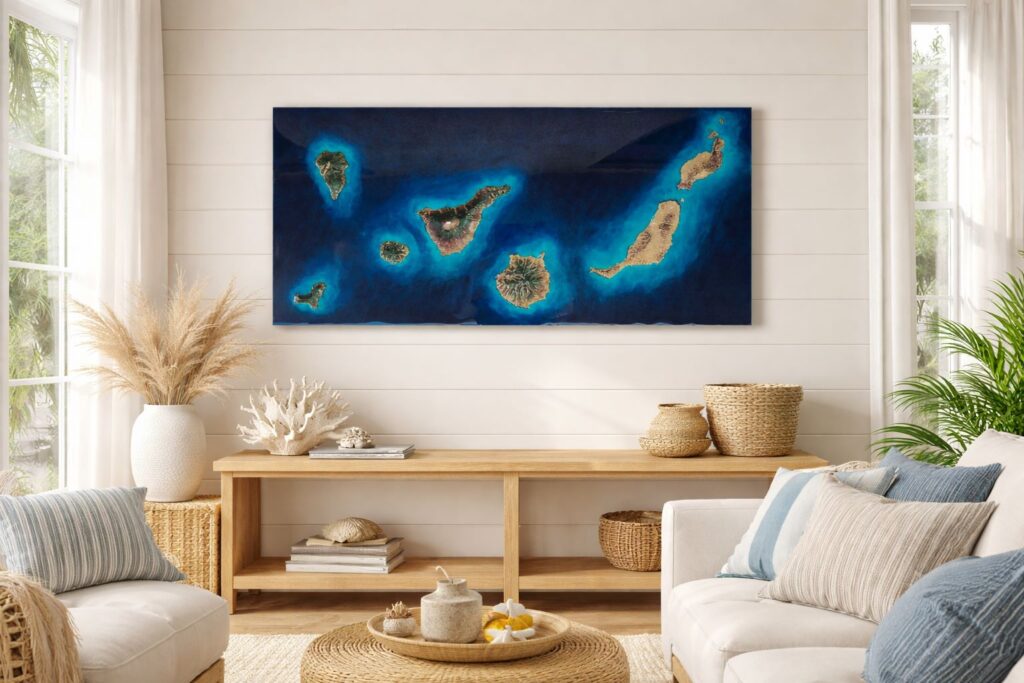 Islas Canarias – Mapa Artístico en Resina