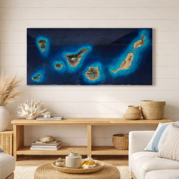 Islas Canarias – Mapa Artístico en Resina