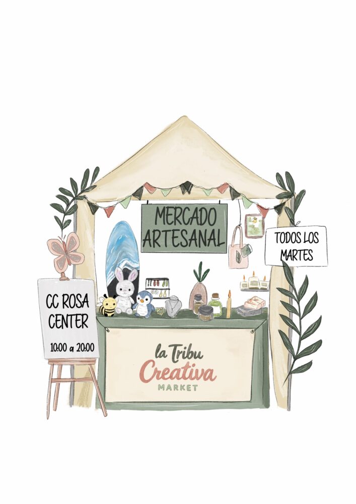 Market Artesano CC Rosa Center event poster