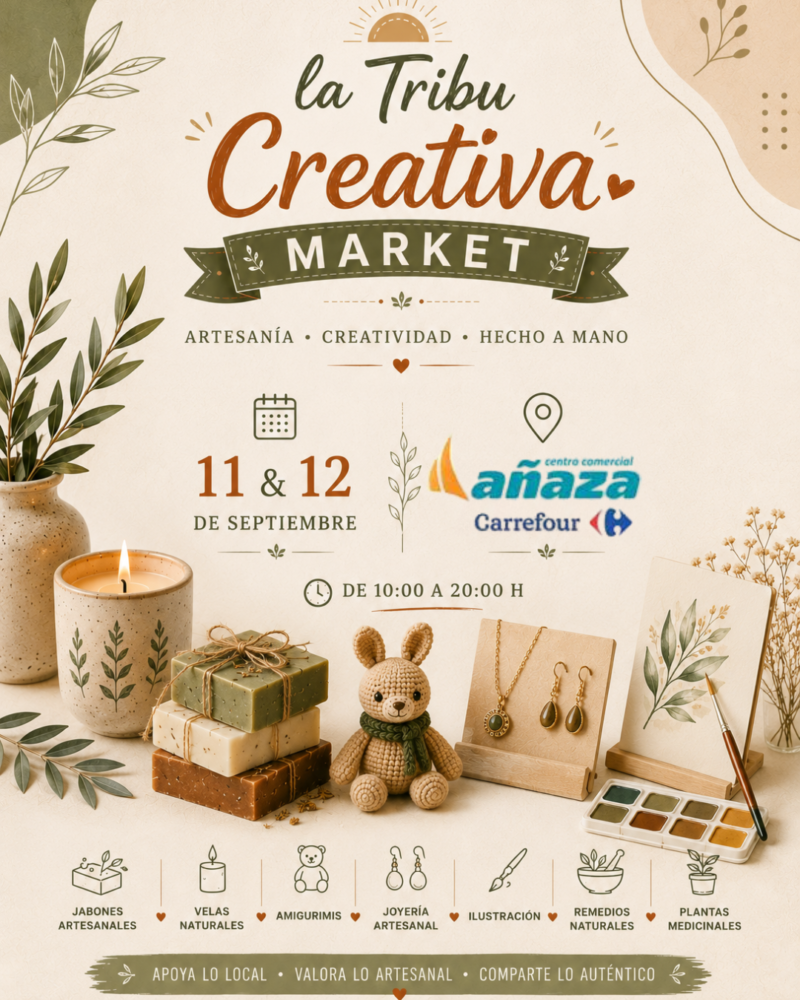 Mercado artesano Carrefour Añaza event poster